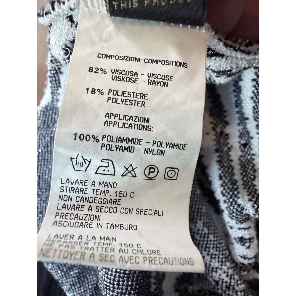 Class Roberto Cavalli Zebra Print Knit Tank Top Ruffle Neck Italy IT 46 US 12 Y2 - Picture 12 of 16